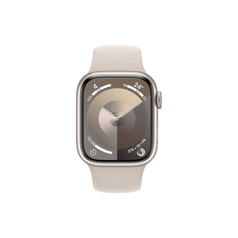 Apple Watch Series 9 GPS 41mm Starlight Aluminium Case Sport Band M/L - Starlight EU