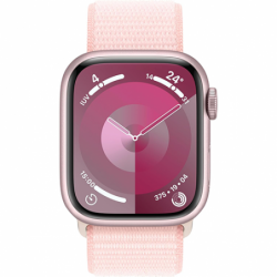 Apple Watch Series 9 GPS 41mm Pink Aluminium Case Sport Loop - Light Pink EU