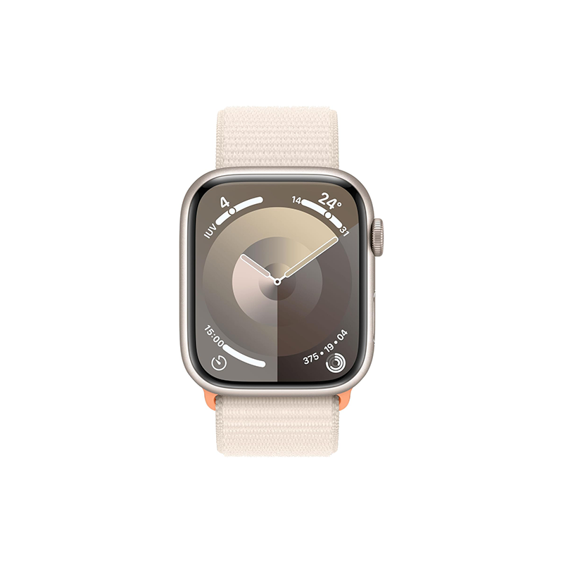 Apple Watch Series 9 GPS 45mm Starlight Aluminium Case Sport Loop - Starlight EU