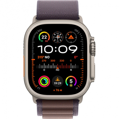 Apple Watch Ultra 2 GPS+Cellular 49mm Titanium Case Alpine Loop L - Indigo EU
