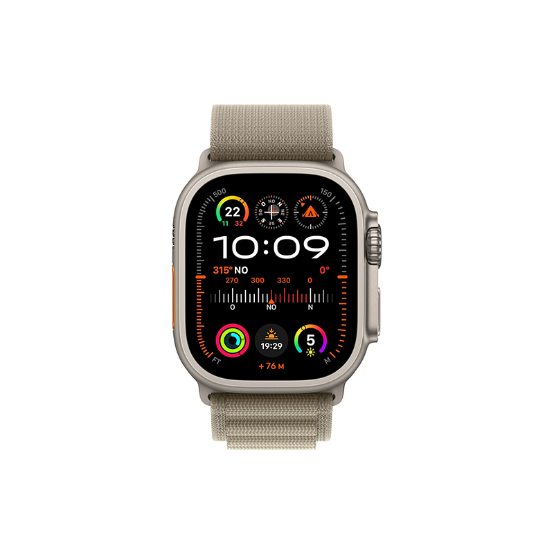 Apple Watch Ultra 2 GPS+Cellular 49mm Titanium Case Alpine Loop S - Olive EU