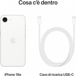 Apple iPhone 16e 5G 8GB RAM 128GB - White EU