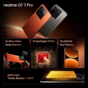 Realme GT 7 Pro 5G Dual SIM 12GB RAM 256GB - Galaxy Grey EU