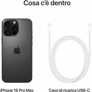 Apple iPhone 16 Pro Max 5G 8GB RAM 256GB - Black Titanium EU