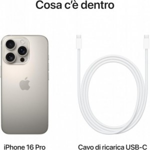 Apple iPhone 16 Pro 5G 8GB RAM 512GB - Natural Titanium EU