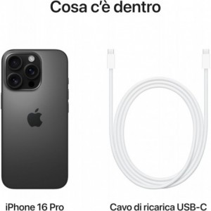 Apple iPhone 16 Pro 5G 8GB RAM 128GB - Black Titanium EU