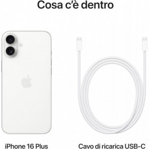 Apple iPhone 16 Plus 5G 8GB RAM 256GB - White EU