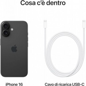 Apple iPhone 16 5G 8GB RAM 256GB - Black EU