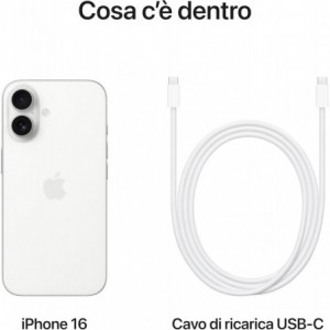 Apple iPhone 16 5G 8GB RAM 256GB - White EU